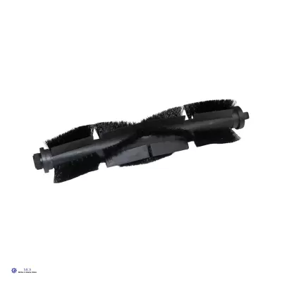 Escova rotativa preta para aspirador com cerdas macias