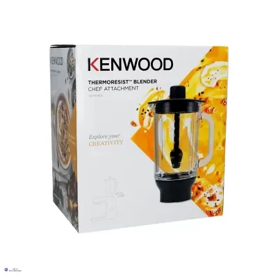 Caixa do acessório Kenwood Thermoresist Blender Chef Attachment com imagens e texto