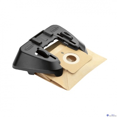 Pacote de saco para aspirador com suporte plástico preto