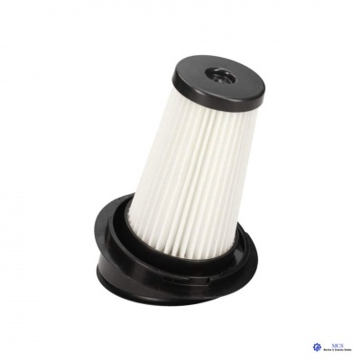 Filtro cónico branco com base preta