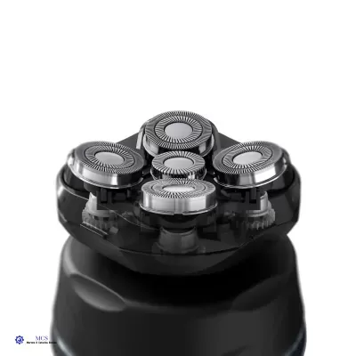 Cabeça de lâmina para máquina de barbear elétrica com cinco lâminas circulares