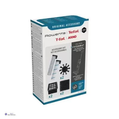 Kit de acessórios para aspiradores X-CLEAN 4+ em embalagem branca e azul