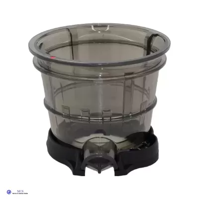 Recipiente plástico transparente com base preta