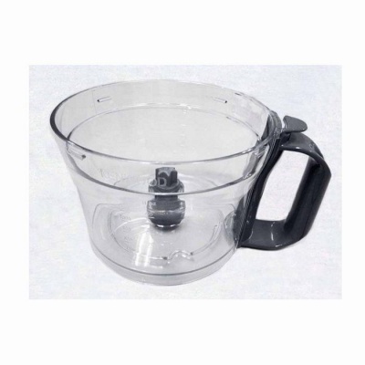 Recipiente transparente com pega preta para liquidificador