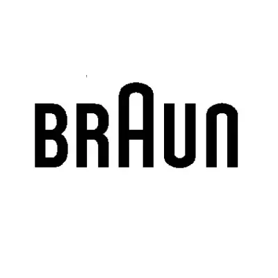 Logótipo Braun em preto sobre fundo branco