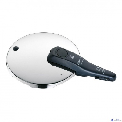 tampa de panela em aço inoxidável com pega preta