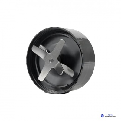 Lâmina de aço inox para liquidificador com base preta cilíndrica