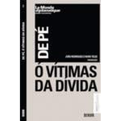 Capa de livro O VÍTIMAS DA DÍVIDA com design preto e cinza