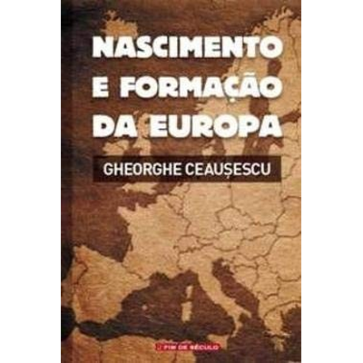 Capa de livro com título e autor sobre mapa antigo da Europa