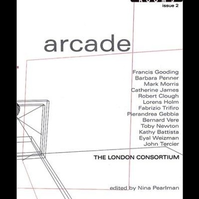 Capa de revista branca com título arcade e várias listas de nomes em texto preto