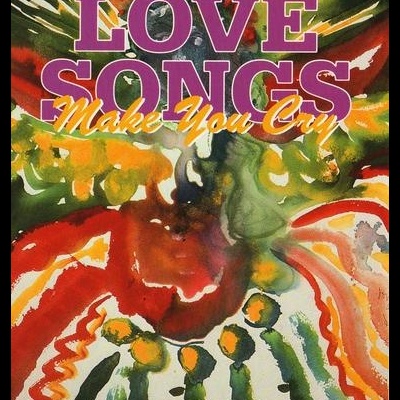 Capa de livro colorida com título LOVE SONGS Make You Cry e nome do autor Lasana M. Sekou