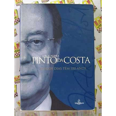 Capa de livro azul com rosto de um homem e texto Jorge Nuno Pinto da Costa