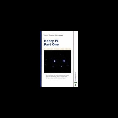 Capa de livro Henry IV Part One com pontos brilhantes no fundo branco