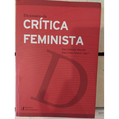Capa vermelha de livro Dicionário da CRÍTICA FEMINISTA