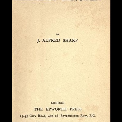 Página de rosto do livro Abraham Lincoln de J. Alfred Sharp