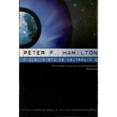 Capa do livro O Alquimista de Neutrónio 2 com imagem de planeta e lua