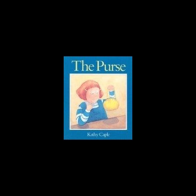 Capa do livro The Purse com ilustração de rapariga ruiva e saco amarelo