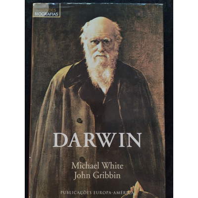 Capa de livro com foto de Charles Darwin e título DARWIN