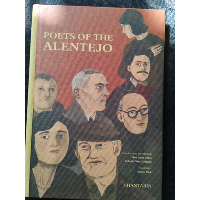 Capa de livro POETS OF THE ALENTEJO com ilustração de várias pessoas
