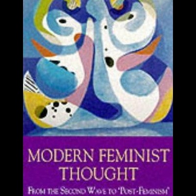 Capa do livro Modern Feminist Thought com ilustração abstrata em cores variadas