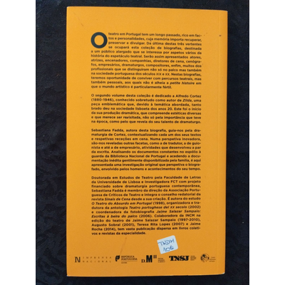 Capa traseira de livro amarela com texto em português preto