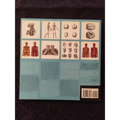 Verso de livro com ilustrações anatómicas e código de barras