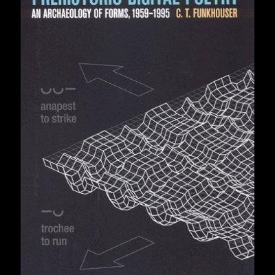 Capa de livro preta com texto e formas geométricas brancas