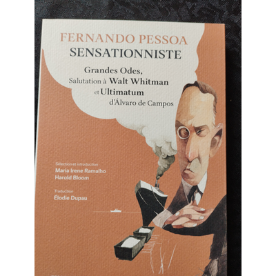 Capa de livro castanha com desenho de homem a fumar cachimbo e texto antigo.