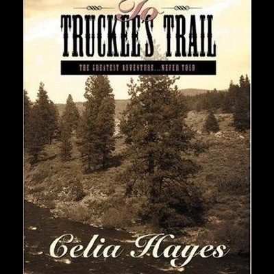 Capa de livro To Truckees Trail com paisagem natural e texto em destaque
