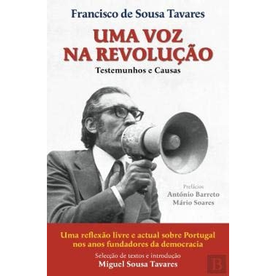 Capa de livro com homem a usar megafone e texto em português