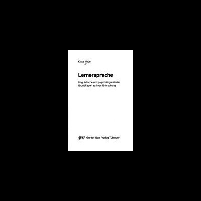 Capa de livro com título Lernersprache e autor Klaus Vogel em fundo branco