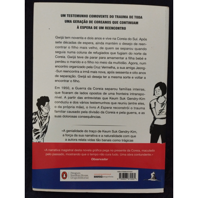 Contracapa de livro em português com texto explicativo e logótipos editoriais