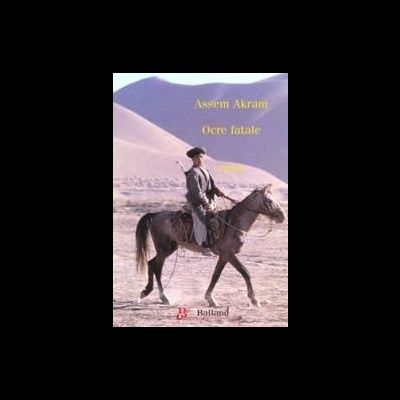 Pessoa a cavalo em deserto com texto do livro