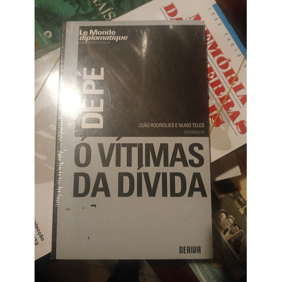 Capa do livro Ó Vítimas da Dívida com fundo branco e texto preto