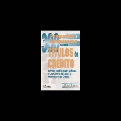 Capa de livro com texto sobre títulos de crédito em cores azul e bege