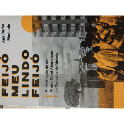 Capa de livro com título em letras grandes laranjas e texto preto, imagem a preto e branco de grupo de pessoas ao ar livre