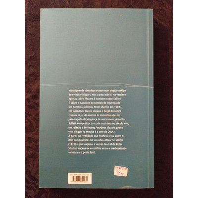 Livro de capa dura azul com texto em português no verso