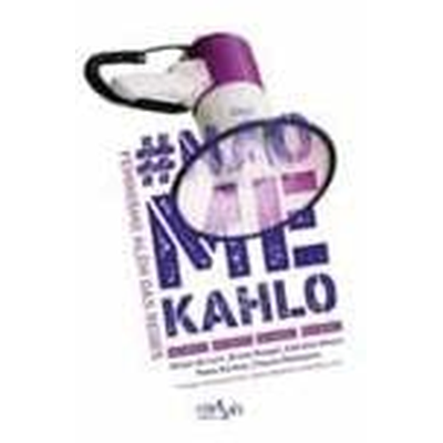 Cartaz com megafone branco e roxo e texto #NÃO VOTE KAHLO