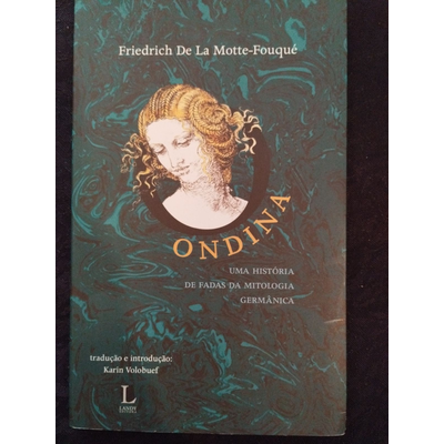 Capa do livro Ondina com ilustração e texto em português
