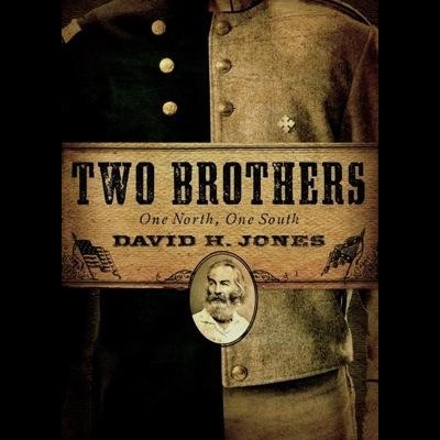 Capa do livro Two Brothers com fardas militares antigas e retrato oval de homem