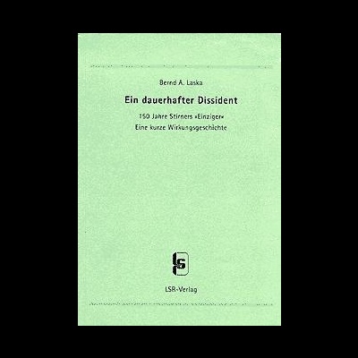 Capa de livro verde com texto em alemão sobre Bernd A. Laska