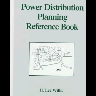 Capa de livro técnico Power Distribution Planning Reference Book com diagrama