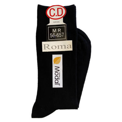 Meias pretas com etiquetas e códigos visíveis