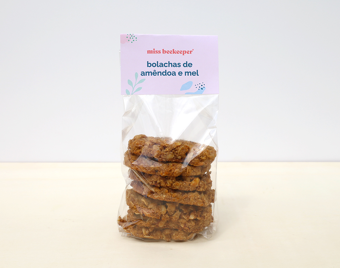 Bolachas de amendoas e mel