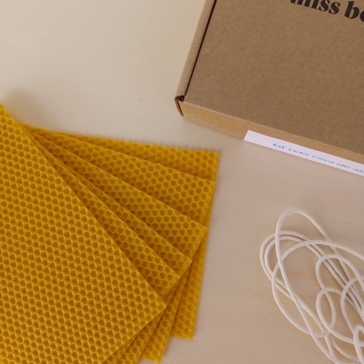 Kit&#x20;Vela&#x20;Cera&#x20;de&#x20;Abelha