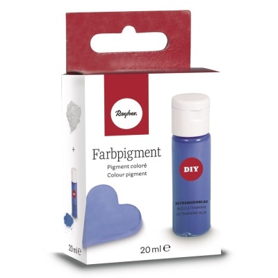 Embalo de pigmento Farbpigment azul ultramarine com frasco de 20 ml