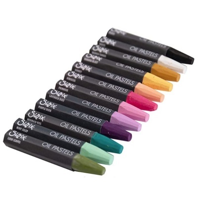 Conjunto de 12 pastéis de óleo Sizzix em várias cores