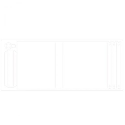 Moldura branca de quatro painéis para fotos com suporte circular