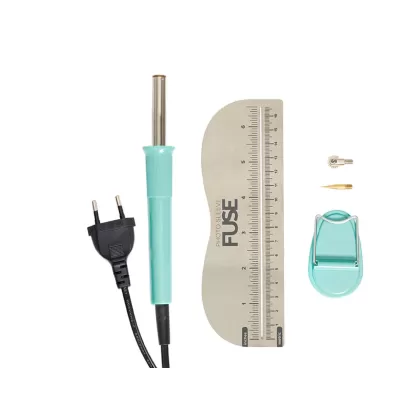 Conjunto de ferro de soldar, suporte, ponta e lâmina de precisão