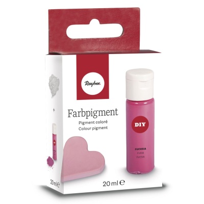 Embalagem de pigmento colorido fúcsia Rayher de 20 ml